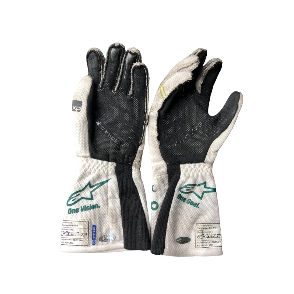 2023 Lance Stroll Baku Worn F1 Racing Gloves