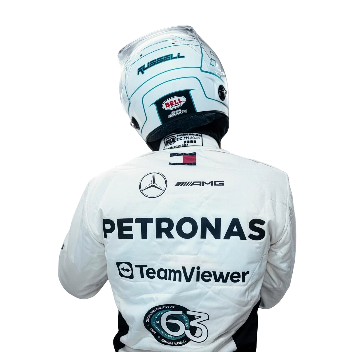 2024 F1 Racing Costume Worn by Lewis Hamilton & George Russell– Qatar GP
