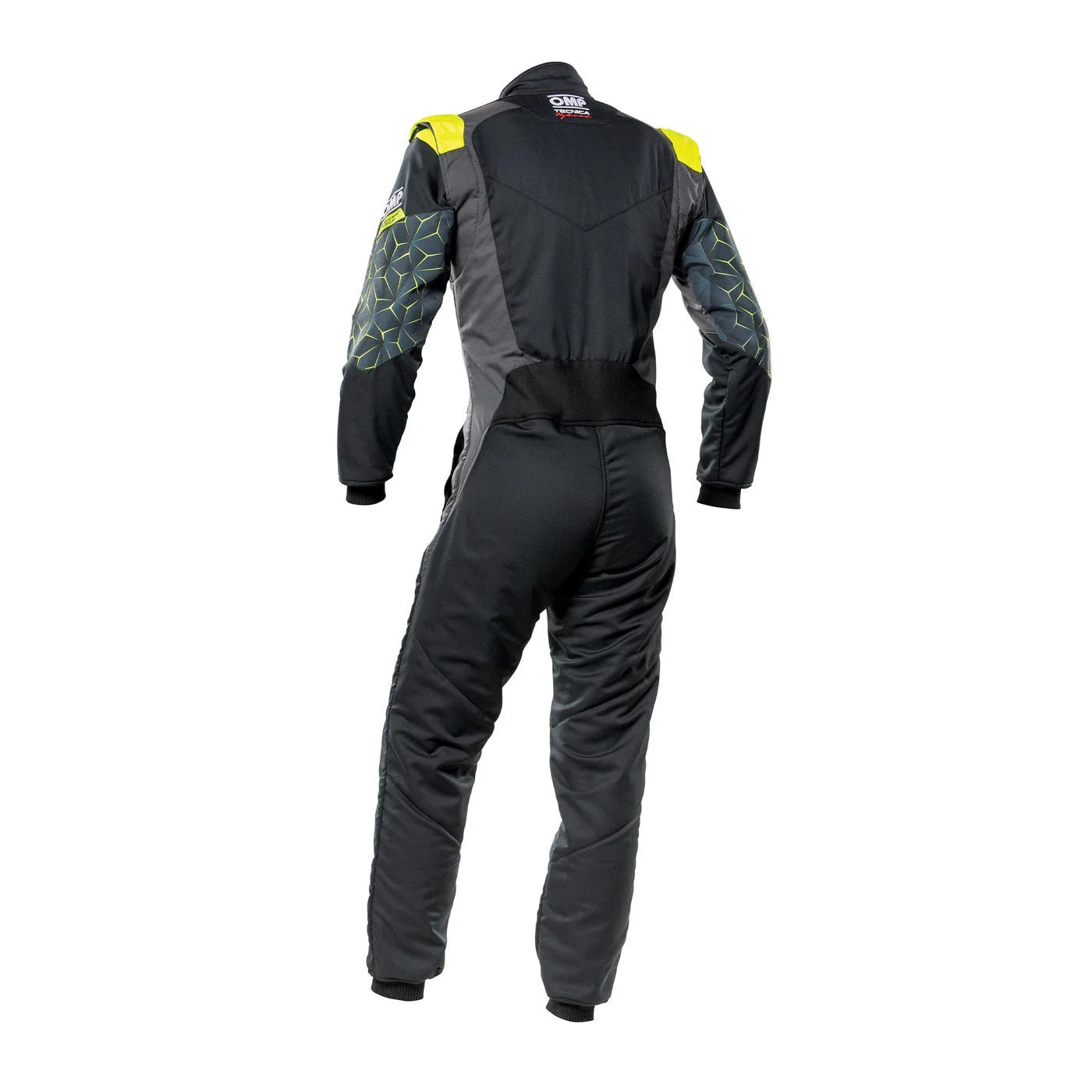 Black OMP TECNICA HYBRID Racing Suit