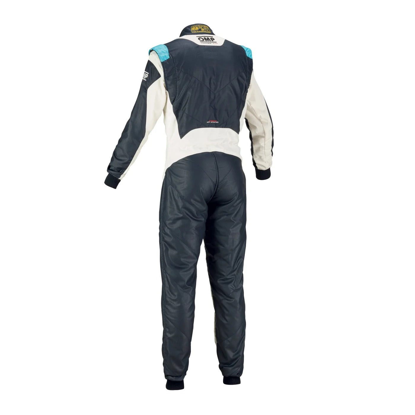 OMP TECNICA EVO Go-Kart Race Suit - Black / White