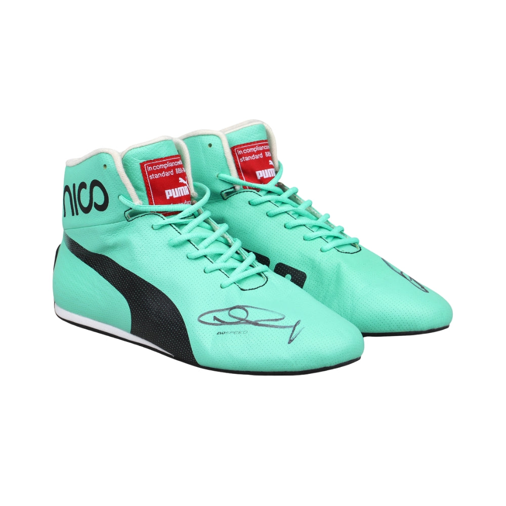 2017 Nico Rosberg Signed  Racing Shoes