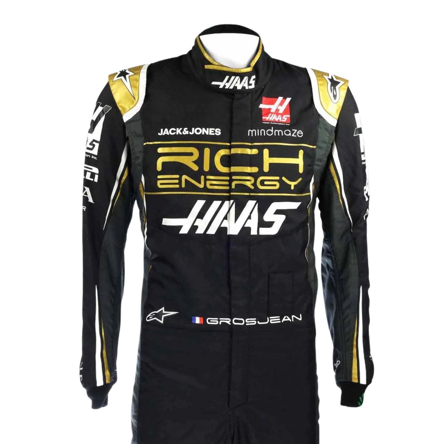 2019 Romain Grosjean F1 Racing Suit