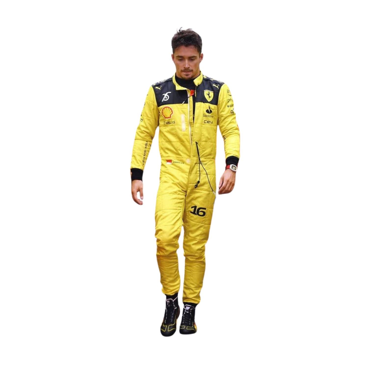 2022 Charles Leclerc 75th Anniversary F1 Racing Suit