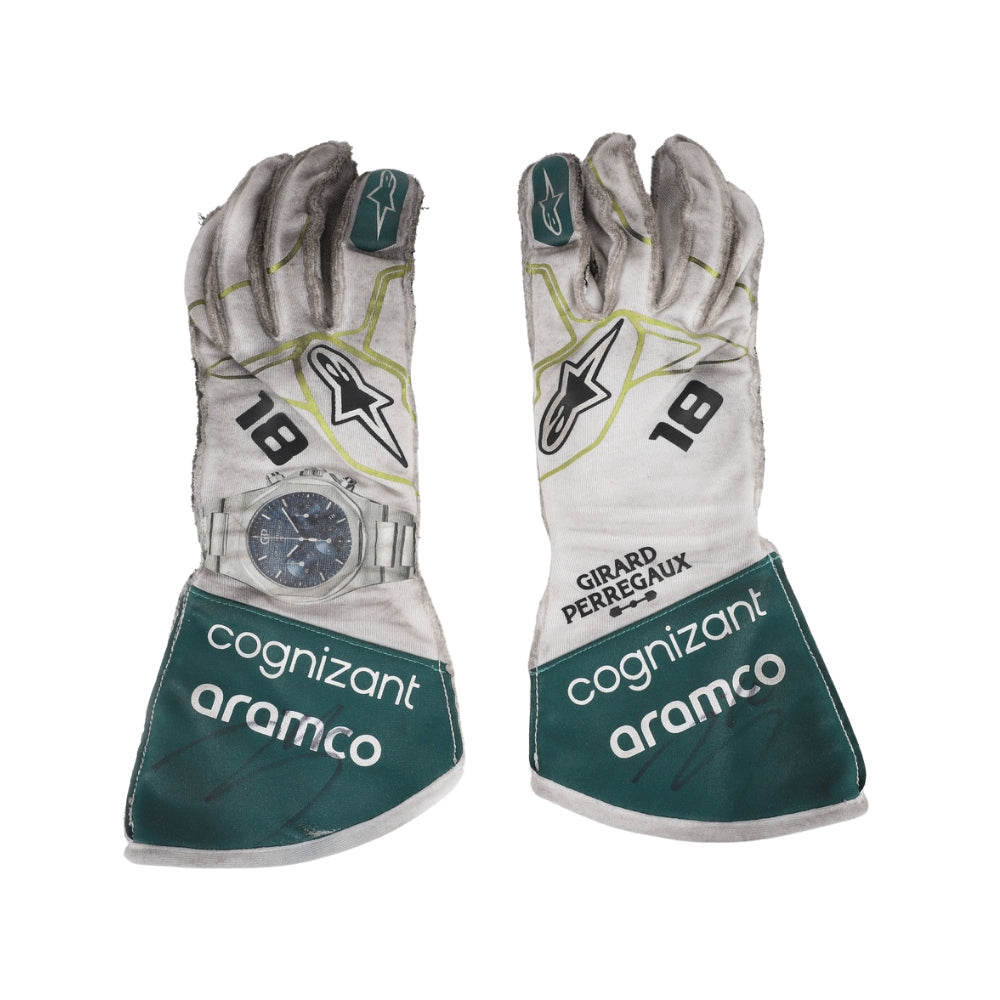 2022 Lance Stroll Dutch GP F1 Racing Gloves