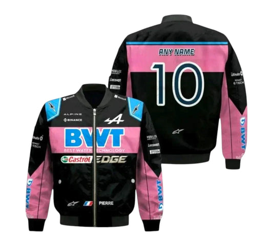 2023 Pierre Gasly BWT Alpine F1 Racing Vintage Jacket