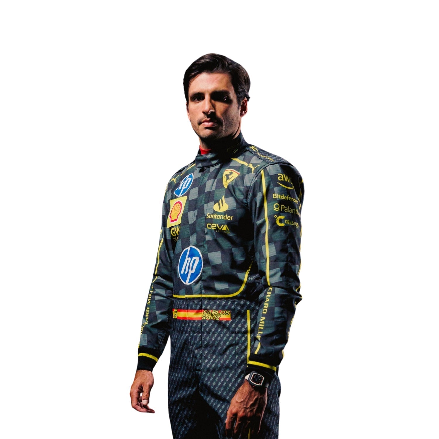 2024 Carlos Sainz Jr HP Italy GP F1 Racing Suit