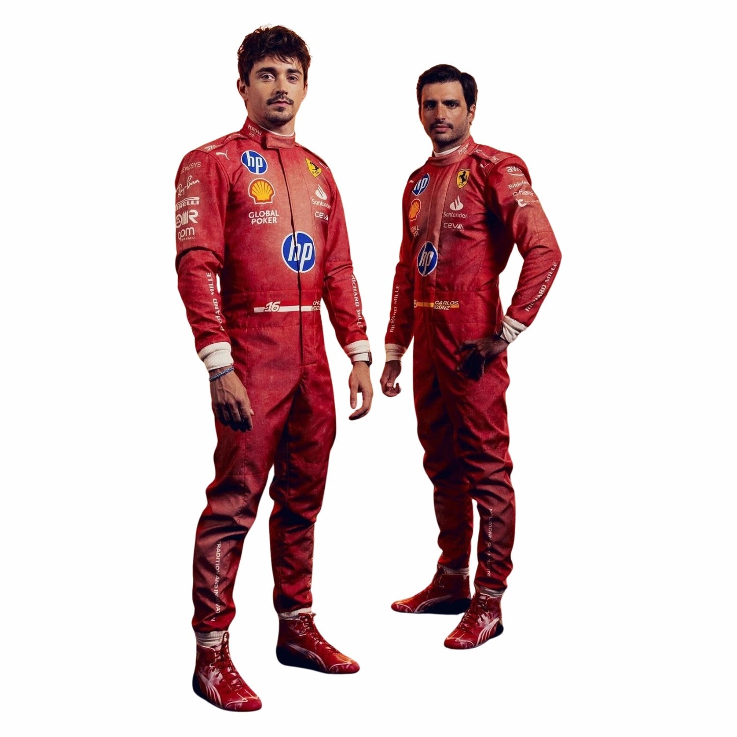 2024 F1 Racing Costume Worn by Charles Leclerc & Carlos Sainz Jr. - Las Vegas GP