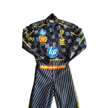 2024 F1 Racing Costume Worn by Charles Leclerc & Carlos Sainz Jr. – HP Italy GP
