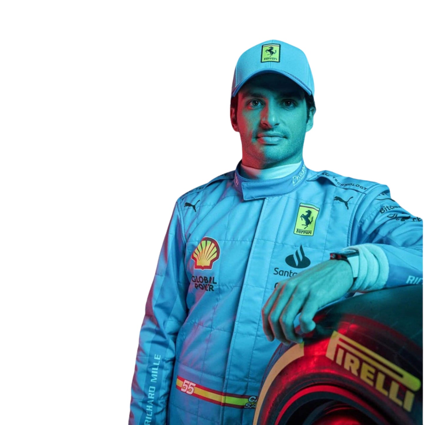 2024 F1 Racing Costume Worn by Charles Leclerc & Carlos Sainz Jr. – Miami Grand Prix