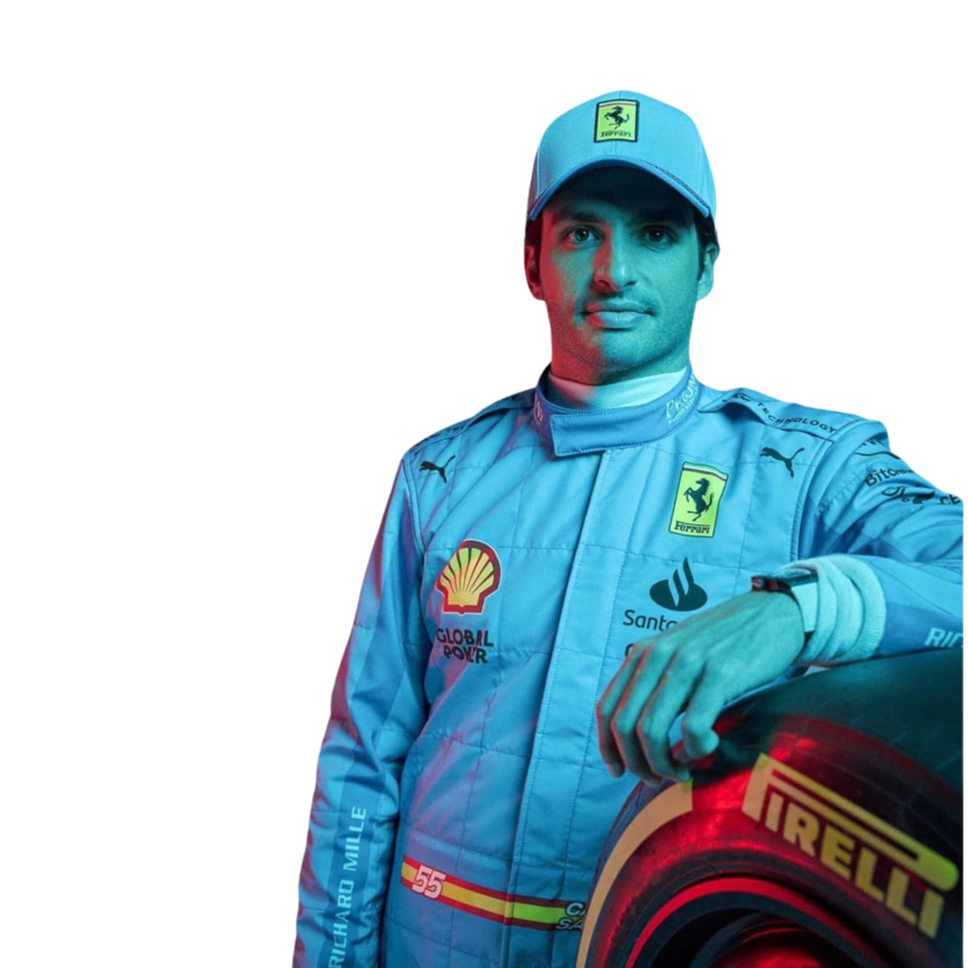 2024 F1 Racing Costume Worn by Charles Leclerc & Carlos Sainz Jr. – Miami Grand Prix