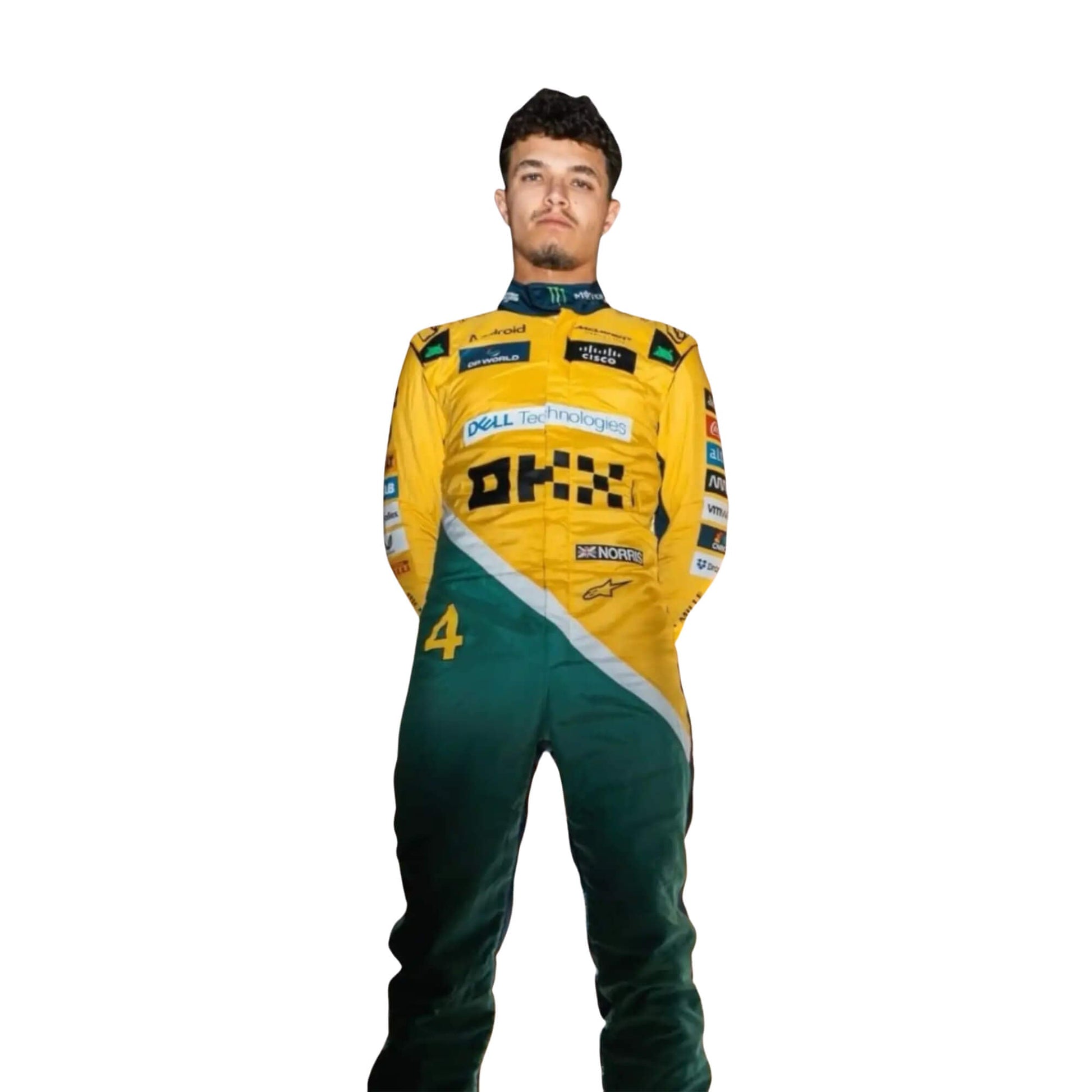 2024 F1 Racing Costume Worn by Lando Norris & Oscar Piastri – Monaco GP