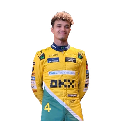2024 F1 Racing Costume Worn by Lando Norris & Oscar Piastri – Monaco GP