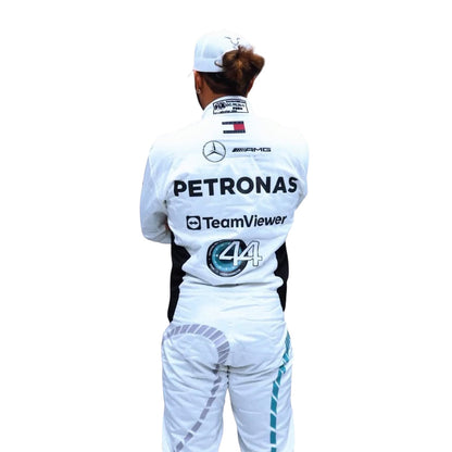 2024 F1 Racing Costume Worn by Lewis Hamilton & George Russell–  Qatar GP