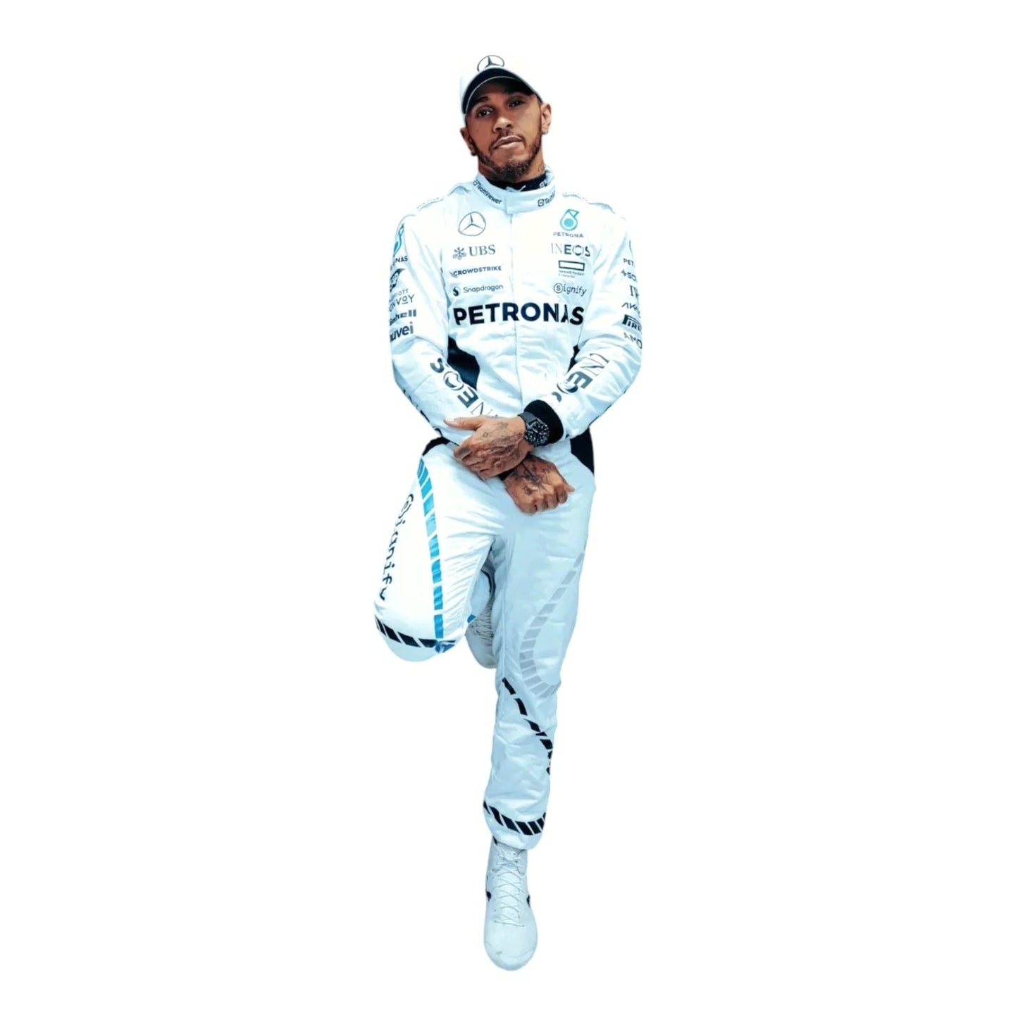2024 F1 Racing Costume Worn by Lewis Hamilton & George Russell–  Qatar GP