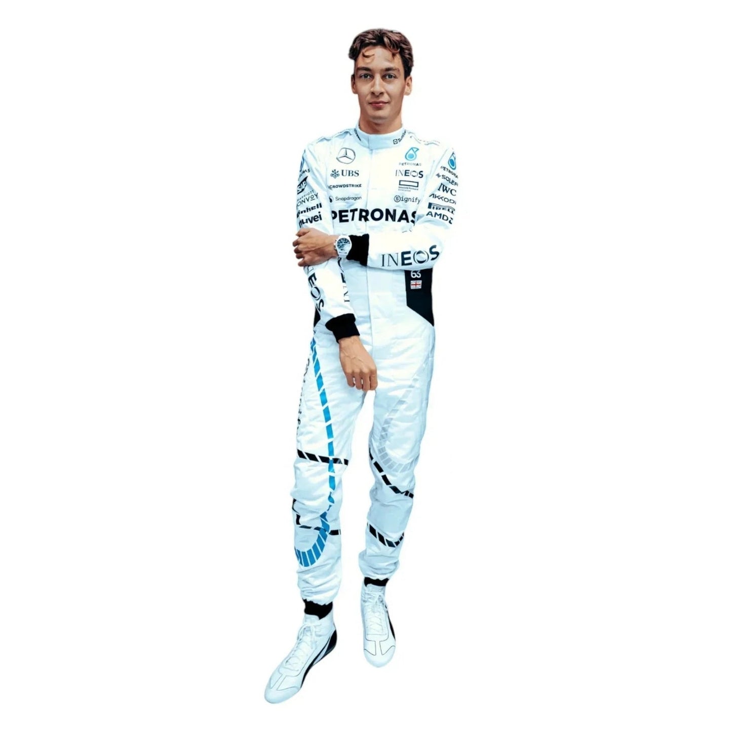 2024 F1 Racing Costume Worn by Lewis Hamilton & George Russell–  Qatar GP