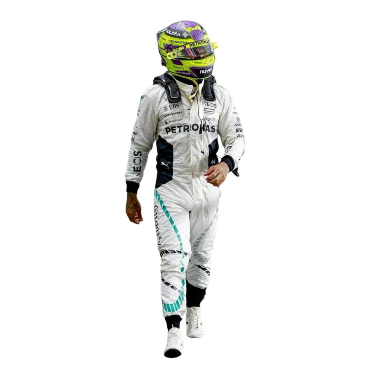 2024 F1 Racing Costume Worn by Lewis Hamilton & George Russell–  Qatar GP