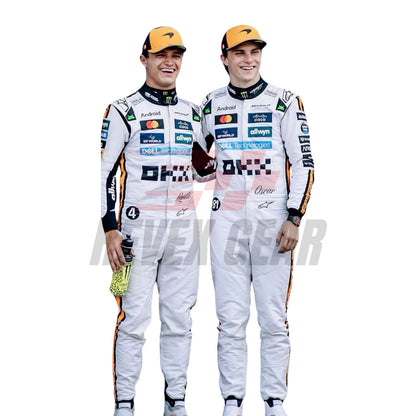 2025 F1 Racing Costume Worn by Lando Norris & Oscar Piastri - Monaco GP