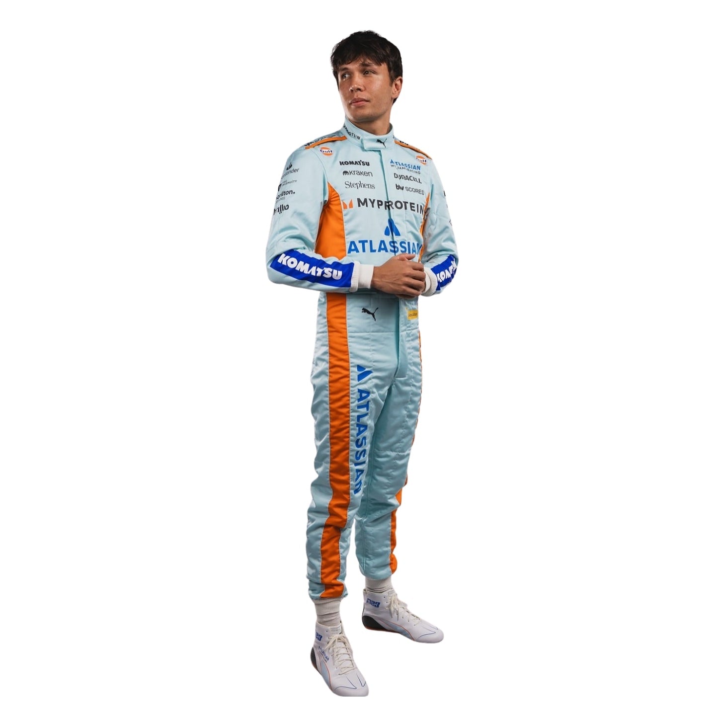 2025 F1 Racing Costume Worn By Carlos Sainz and Alenaxder Albon Sao Paul GP