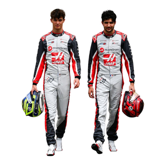2025 F1 Racing Costume Worn By Esteban Ocon And Oliver Bearman 200th race look Canadian GP