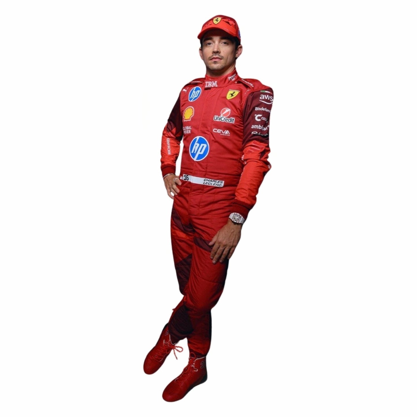 2025 F1 Racing Costume Worn by Charles Leclerc & Lewis Hamilton - Las Vegas GP