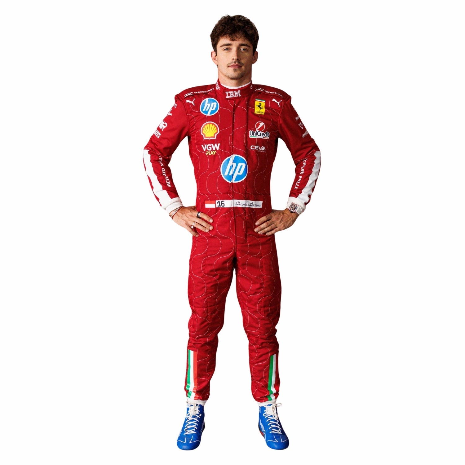 2025 F1 Racing Costume Worn by Charles Leclerc & Lewis Hamilton - Monza GP