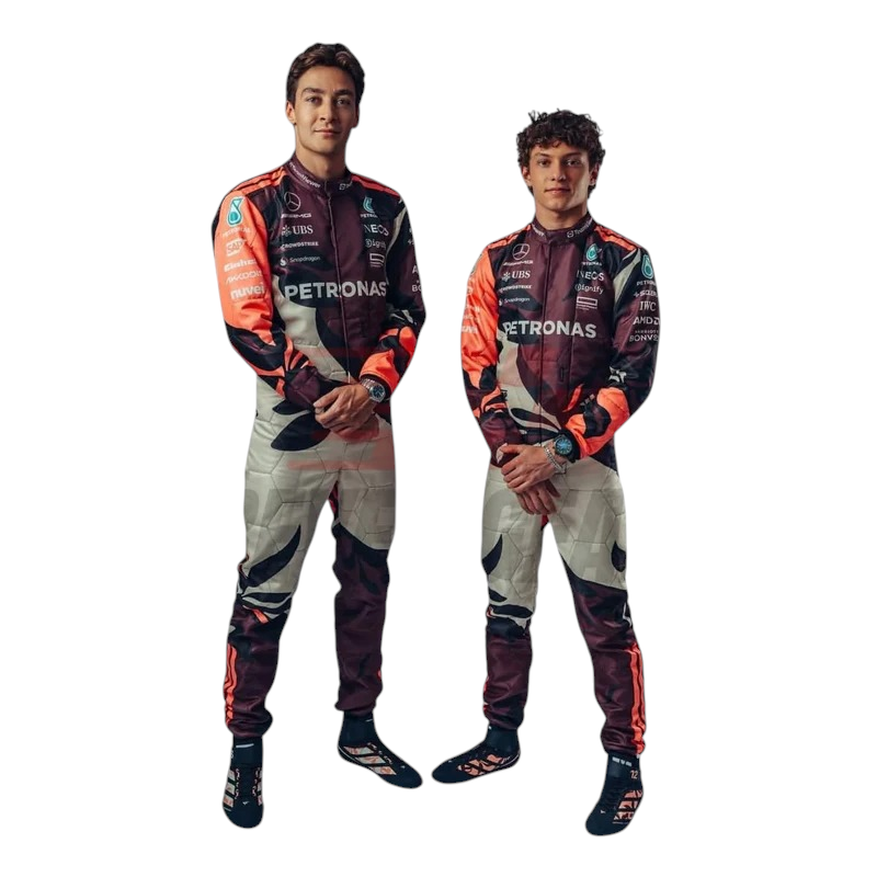 2025 F1 Racing Costume Worn by George Russell & Andrea Kimi Antonelli - Miami GP