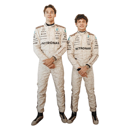 2025 F1 Racing Costume Worn by George Russell & Andrea Kimi Antonelli - USA Austin GP