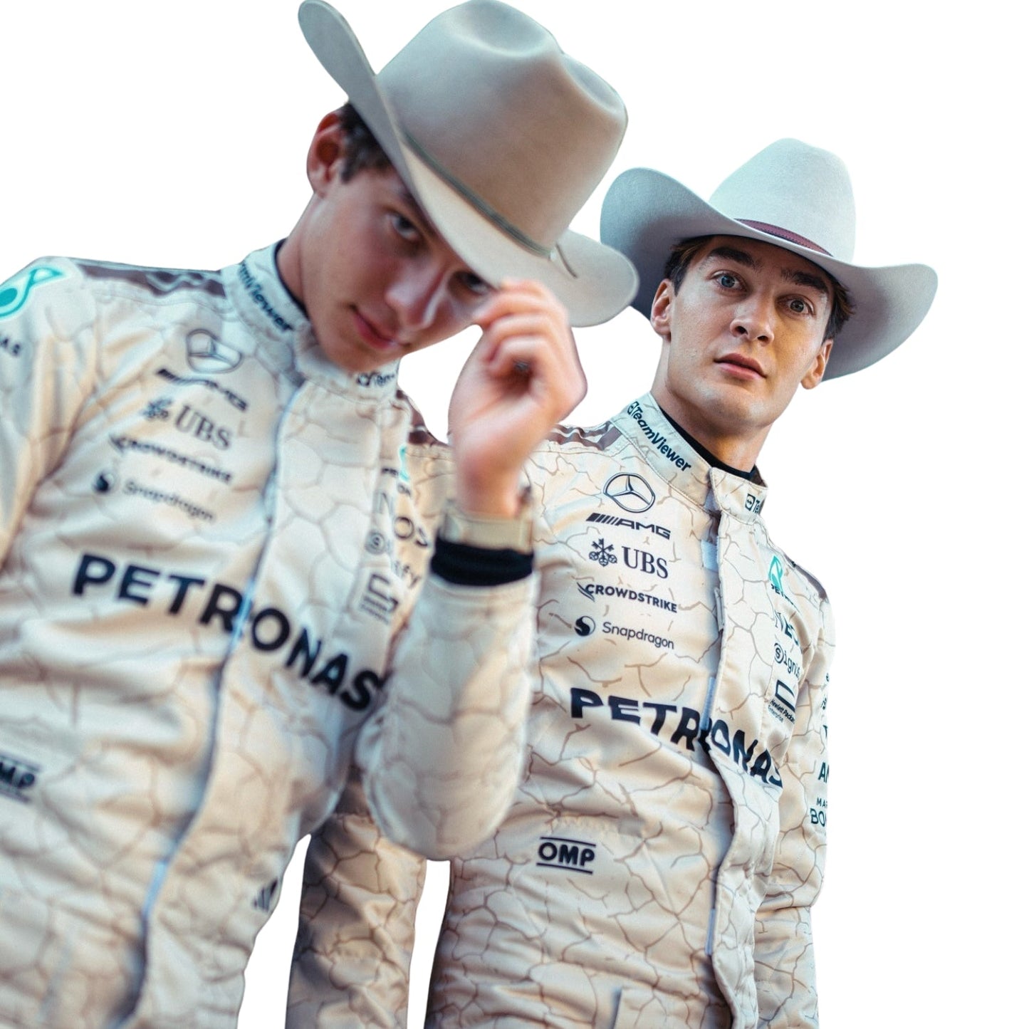 2025 F1 Racing Costume Worn by George Russell & Andrea Kimi Antonelli - USA Austin GP
