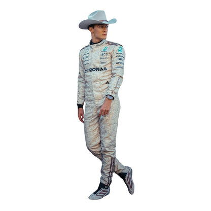 2025 F1 Racing Costume Worn by George Russell & Andrea Kimi Antonelli - USA Austin GP