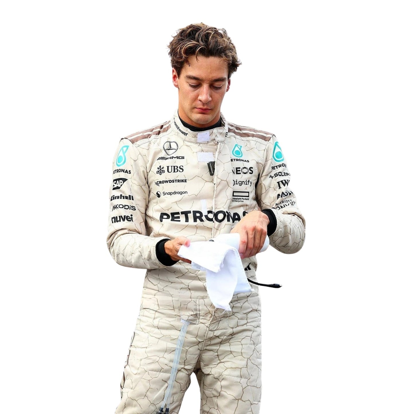 2025 F1 Racing Costume Worn by George Russell & Andrea Kimi Antonelli - USA Austin GP