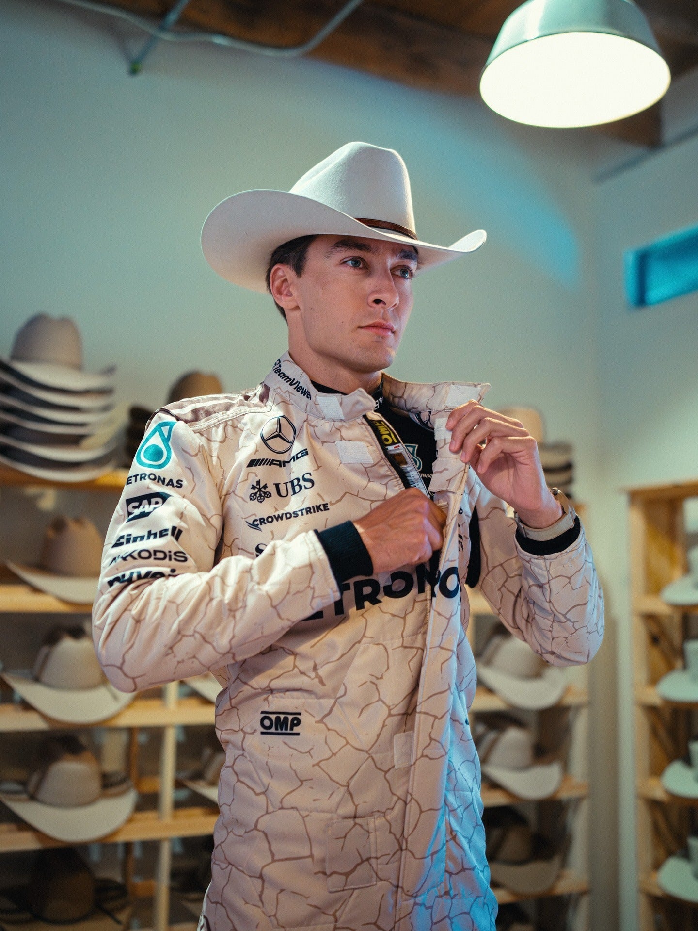 2025 George Russell USA Austin GP F1 Racing Suit