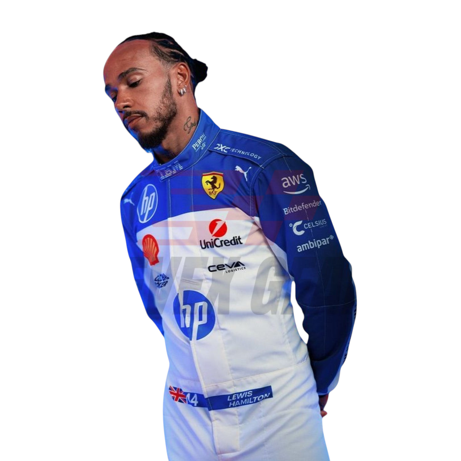 2025 Lewis Hamilton Miami GP F1 Racing Suit