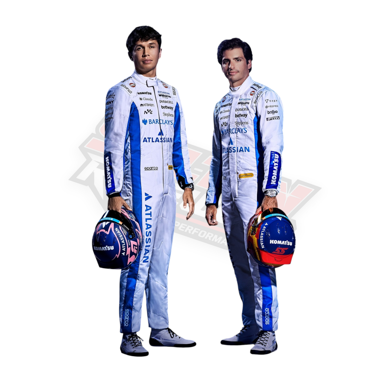 2026 Carlos Sainz & Alexander Albon Williams F1 Rennanzug – Replik