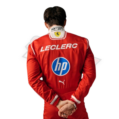 Combinaison de course Charles Leclerc F1 2026 – Réplique Formule 1 de qualité supérieure