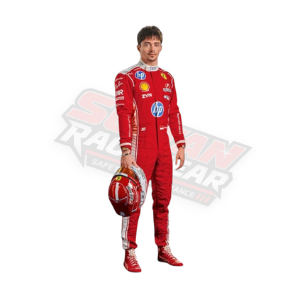 Combinaison de course Charles Leclerc F1 2026 – Réplique Formule 1 de qualité supérieure