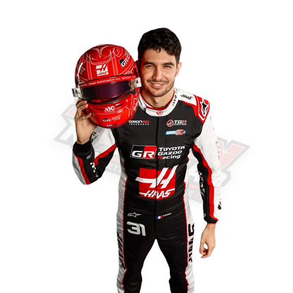 2026 Esteban Ocon & Oliver Bearman MoneyGram Haas F1 Team Replica Racing Suit
