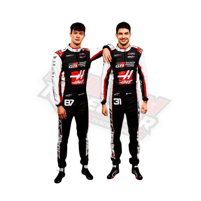 2026 Esteban Ocon & Oliver Bearman MoneyGram Haas F1 Team Replica Racing Suit