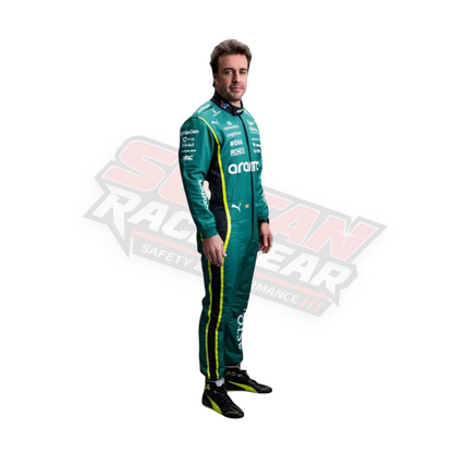 2026 Fernando Alonso & Lance Stroll F1 Racing Suit – Aston Martin Replica