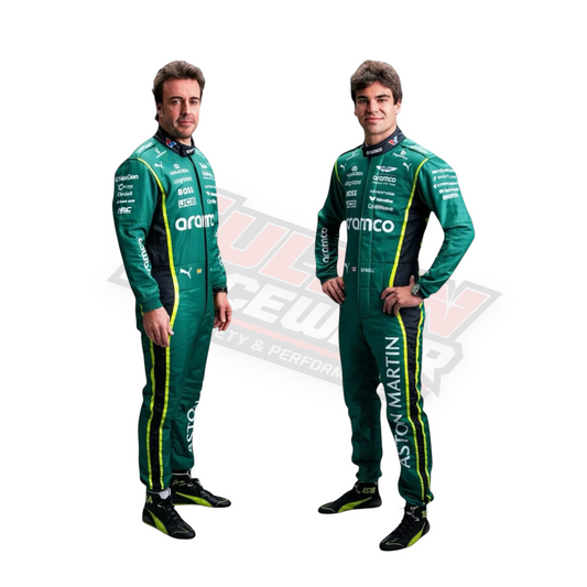 2026 Fernando Alonso & Lance Stroll F1 Racing Suit – Aston Martin Replica