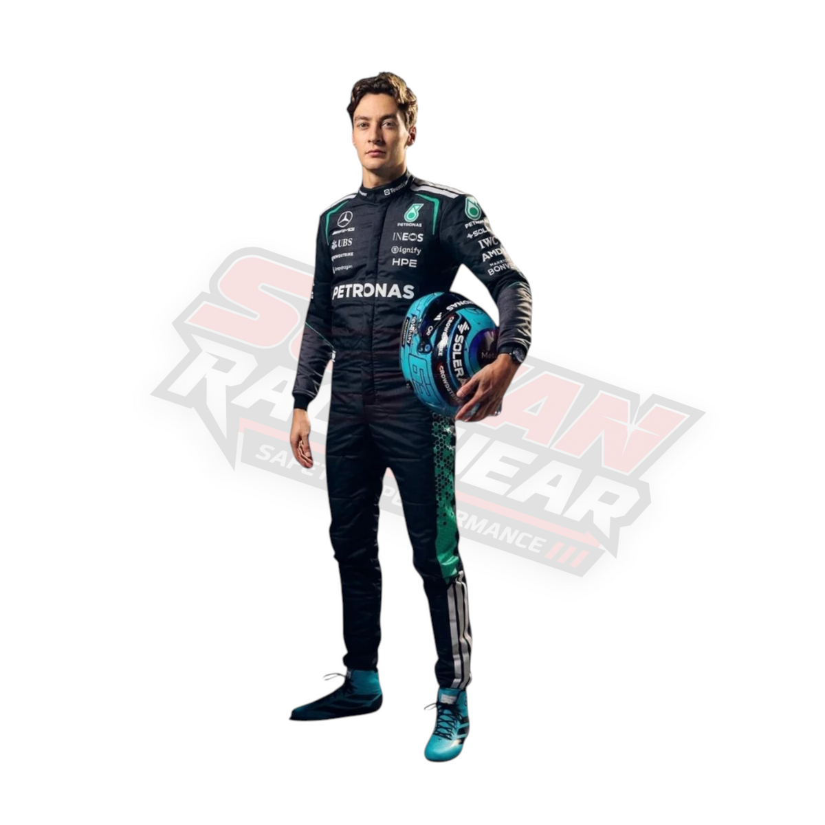 2026 Mercedes George Russell F1 Rennanzug – Premium Formel 1 Replik