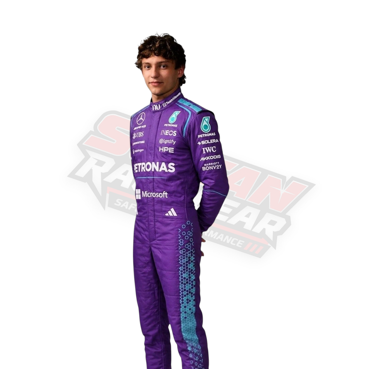 Combinaison de course F1 Mercedes Miami GP 2026 – Nouvelle Réplique de Formule 1