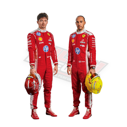2026 Scuderia Ferrari HP Charles Leclerc & Lewis Hamilton Replica F1 Team Race Suit