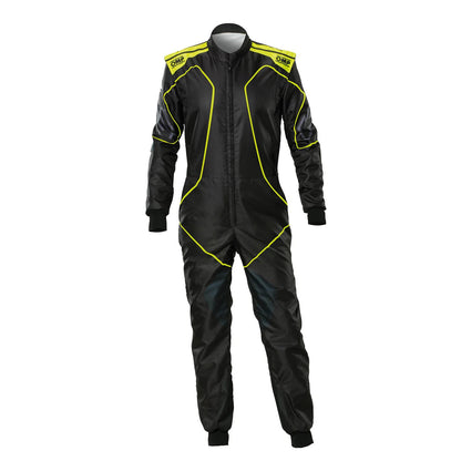 Black Go-Kart Racing Suit - OMP KS-3X ART Style 2