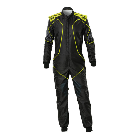 Black Go-Kart Racing Suit - OMP KS-3X ART Style 2