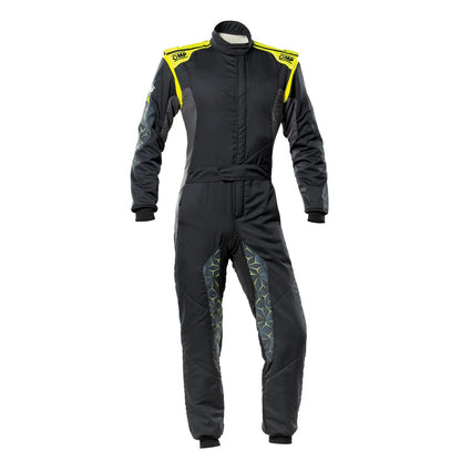 Black OMP TECNICA HYBRID Racing Suit