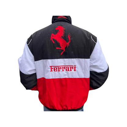 F1 Ferrari Racing Bomber Embroidry  Jacket