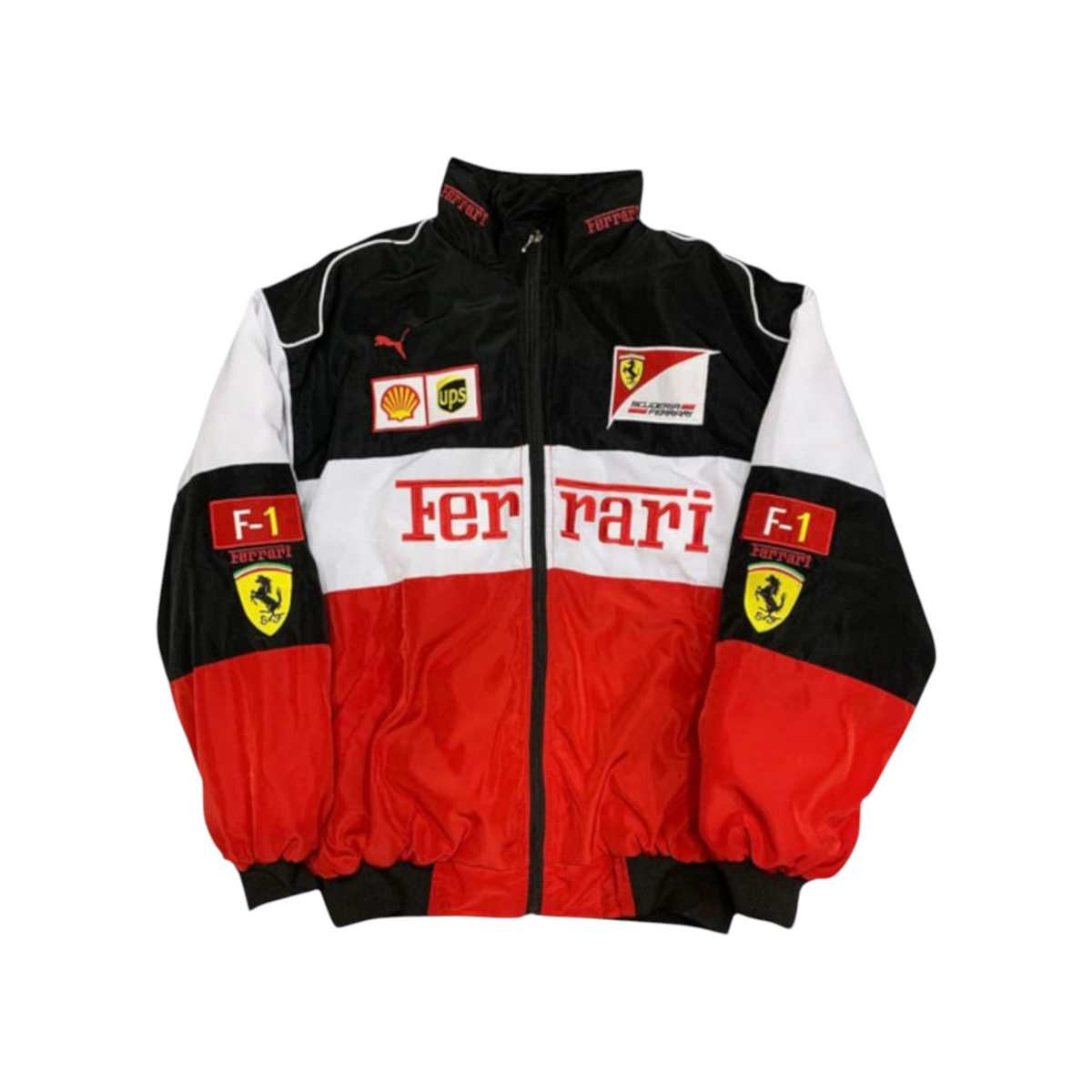 F1 Vintage Ferrari Jacket  Embroidry Fire Proof  Red