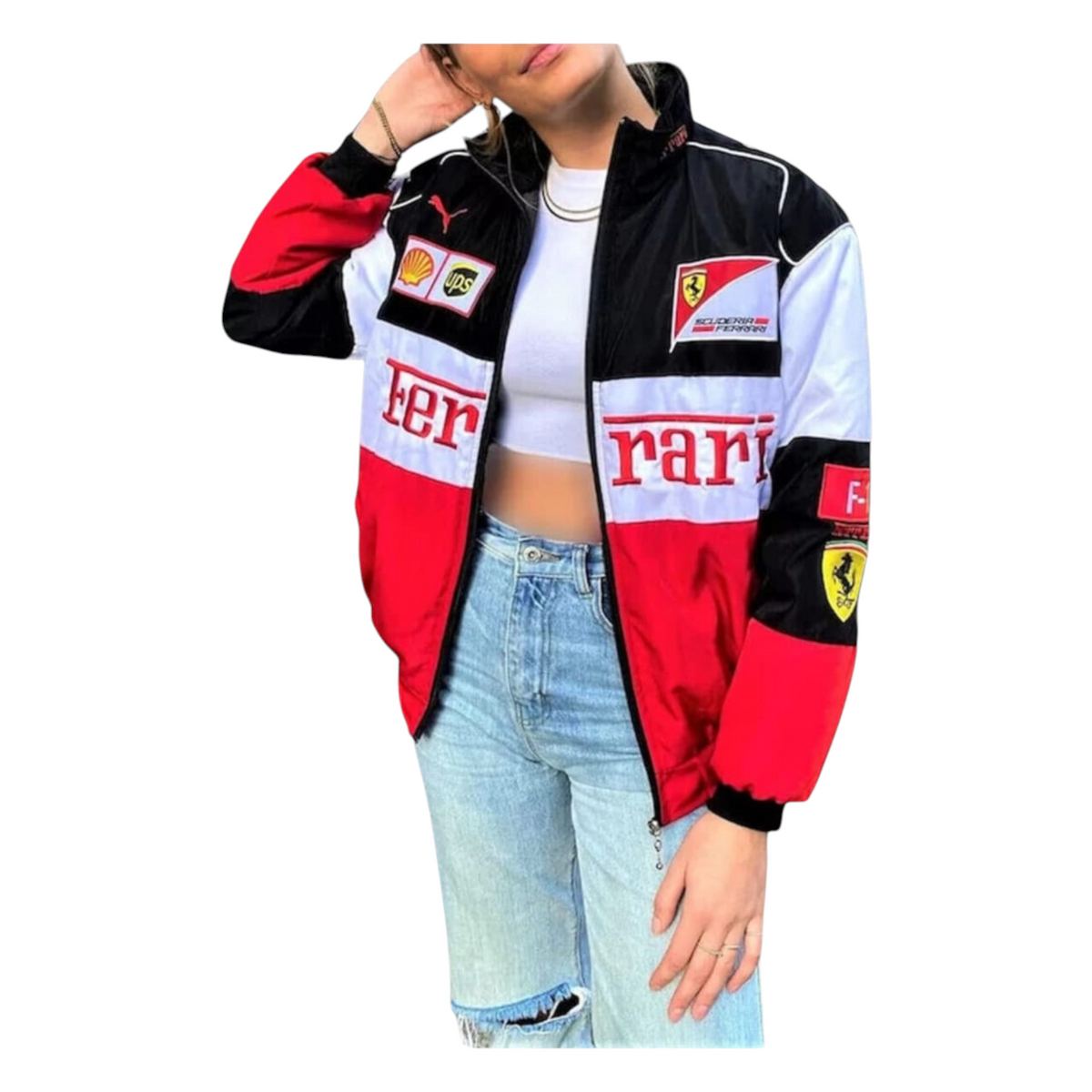 Ferrari F1 Vintage Embroidry Jacket