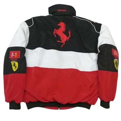 Ferrari Vintage F1 Embroidry  Jacket White
