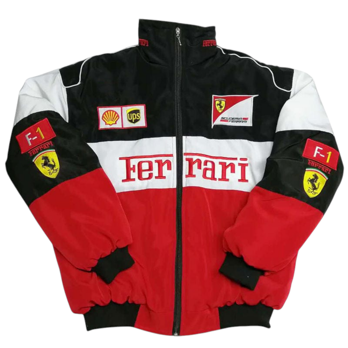 Ferrari Vintage F1 Jacket Embroidry Fire Proof  White